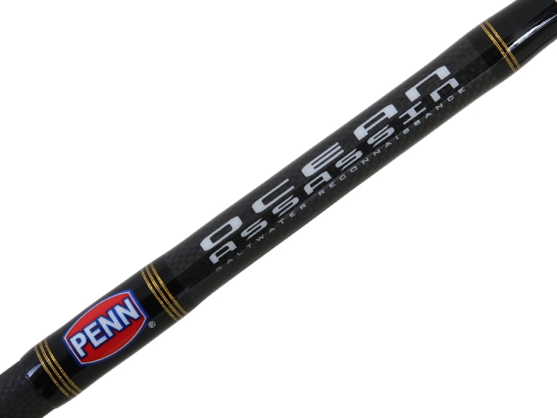 PENN Ocean Assassin 712M Spinning Soft Bait Rod 7ft 1in PE1.5-3 2pc