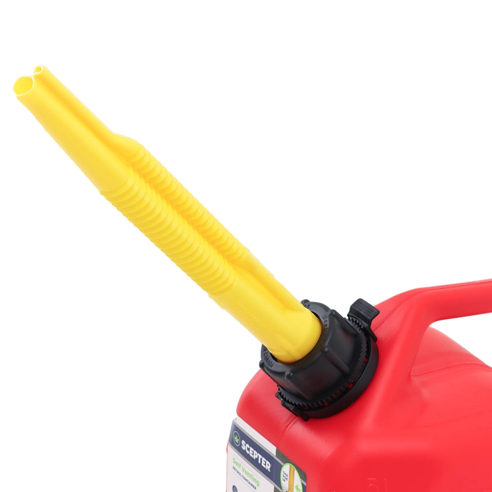 Scepter Petrol Jerry Can Squat Style Red 5L
