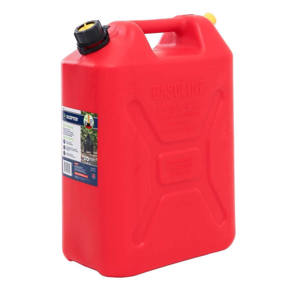 Scepter Petrol Jerry Can Military Style Red 20L