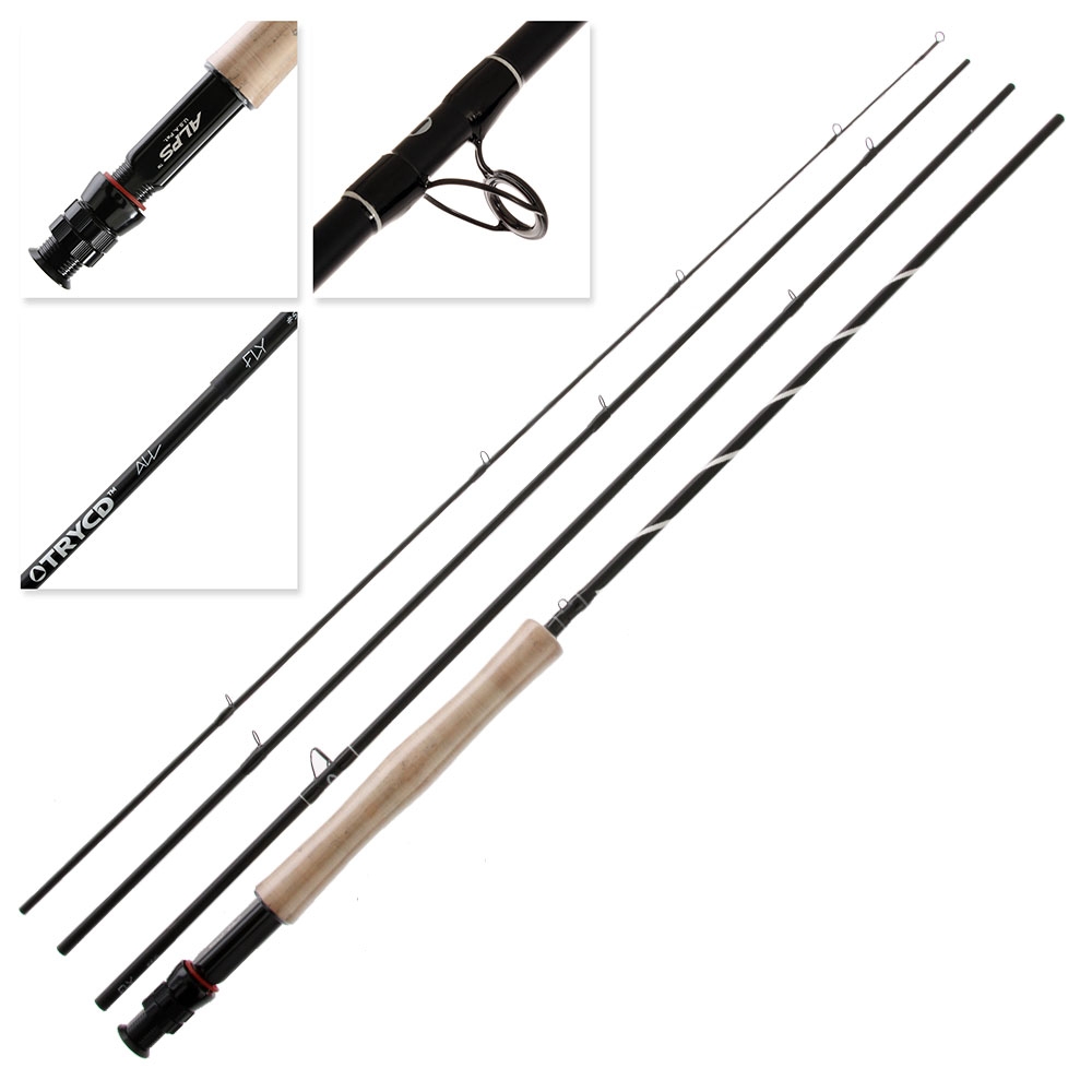 TRYCD ALLFLY Starter Light Fly Fishing Rod Kit 9ft 5/6 WT 4pc