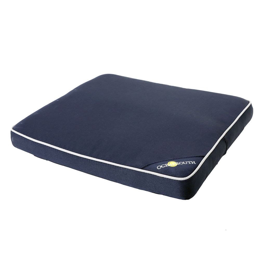 Oceansouth Polyester Fabric Boat Bench Cushion 420mm x 450mm Blue