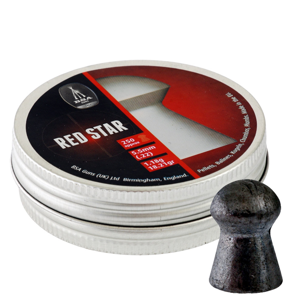 BSA .22 Red Star Pellets 250 Rounds