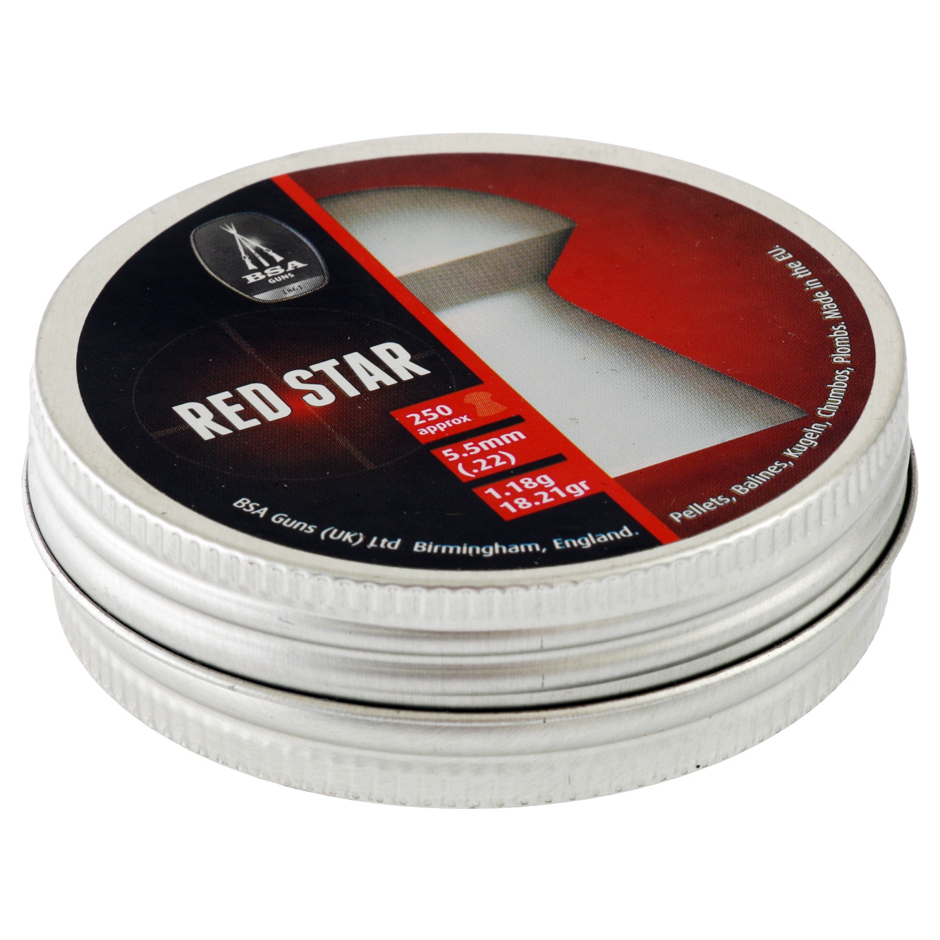 BSA .22 Red Star Pellets 250 Rounds