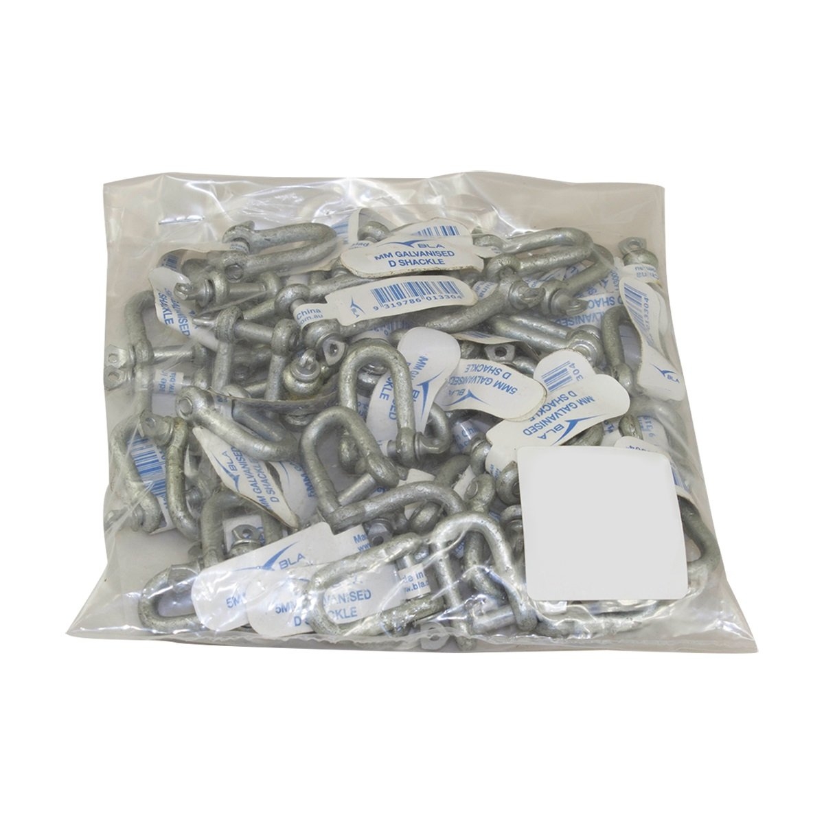 BLA D Shackle - Galvanised 6mm Qty 50