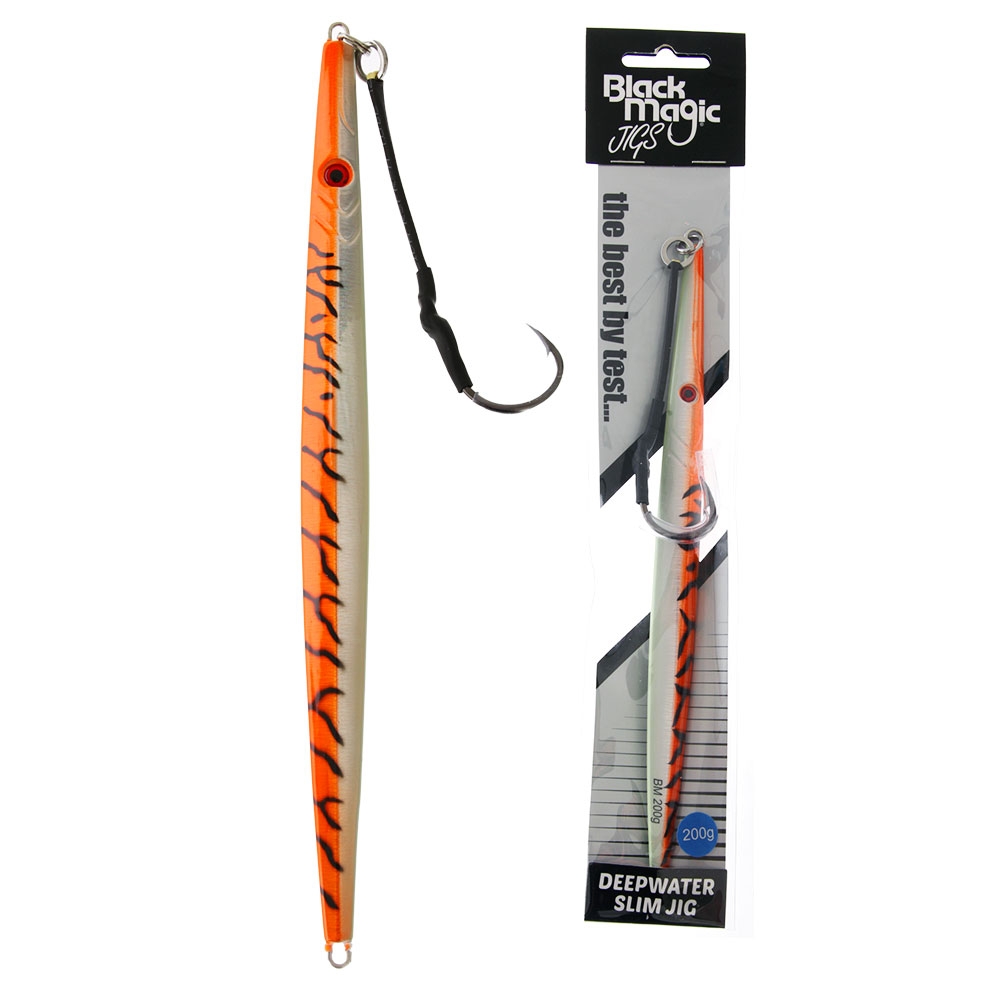 Black Magic Deepwater Slim Jig 200g Fiery Tiger