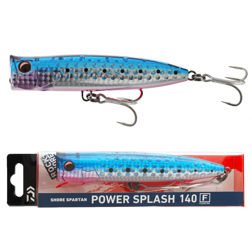 Daiwa Shore Spartan Power Splash Floating Popper Lure 140mm Burpin Iwashi