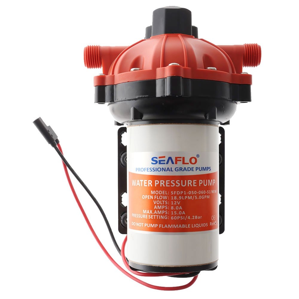 Seaflo 5 Chamber DC Diaphragm Pump 18.9LPM 60PSI 12V