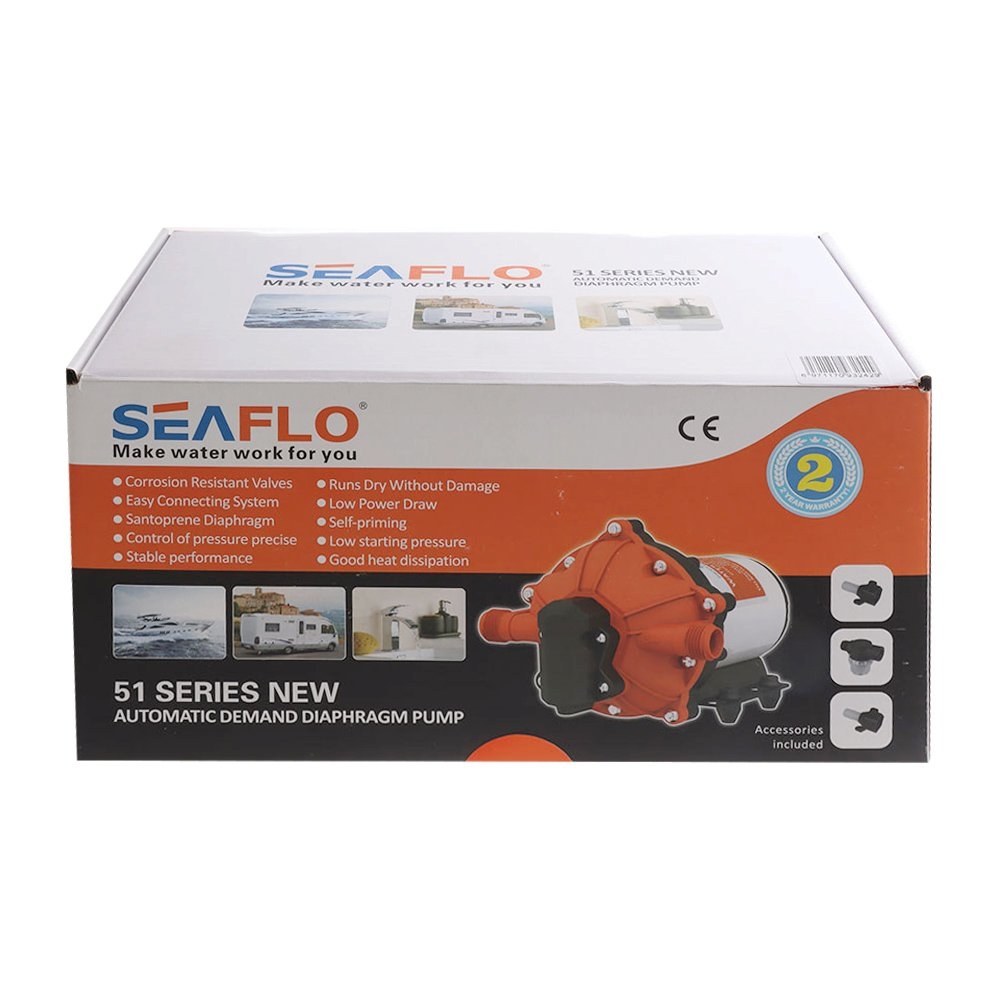 Seaflo 5 Chamber DC Diaphragm Pump 18.9LPM 60PSI 24V
