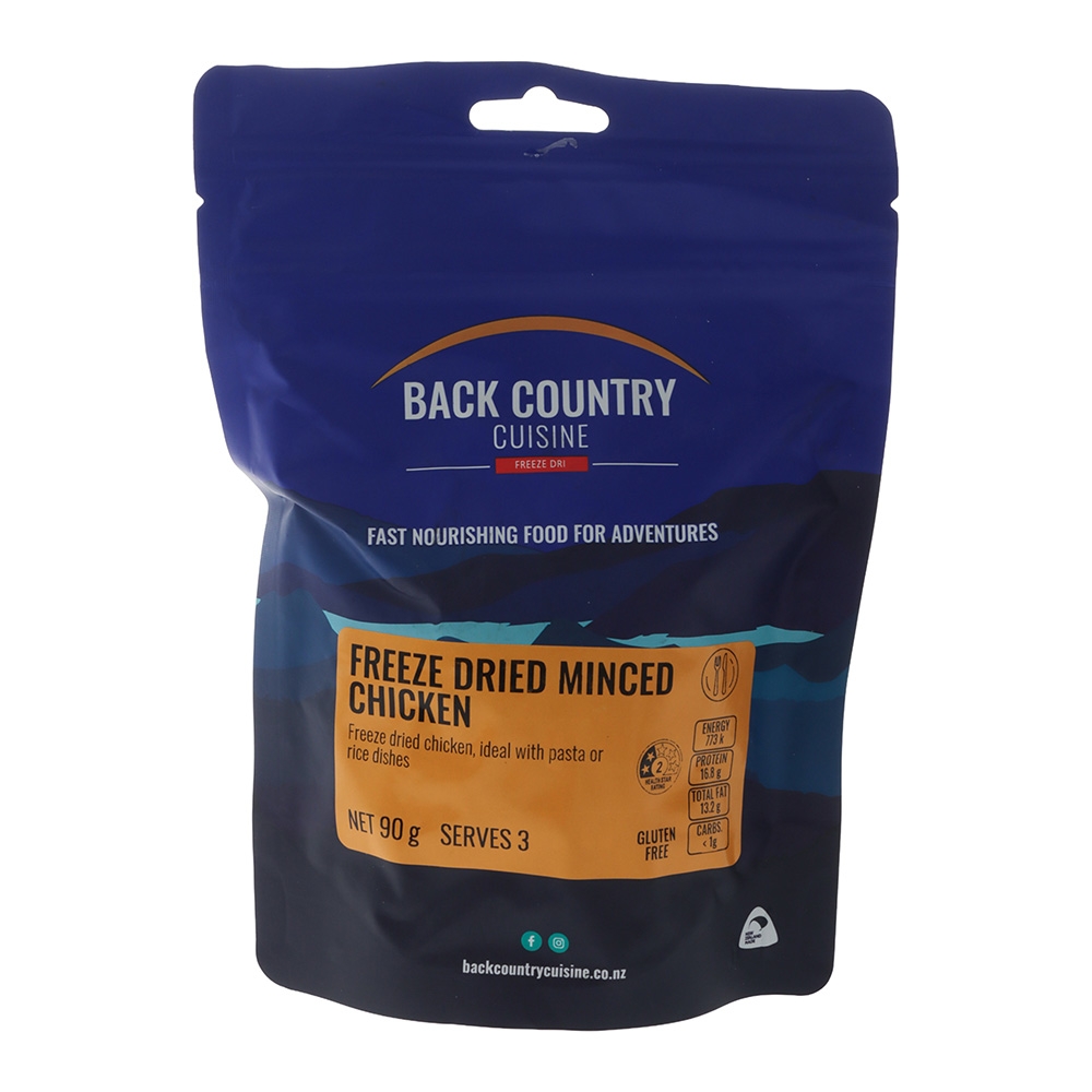 Back Country Cuisine Freeze Dried Meal Minced Chicken Gluten-Free - Serves 3