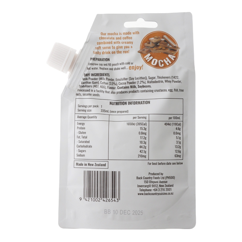 Back Country Cuisine Iced Mocha Gluten-Free