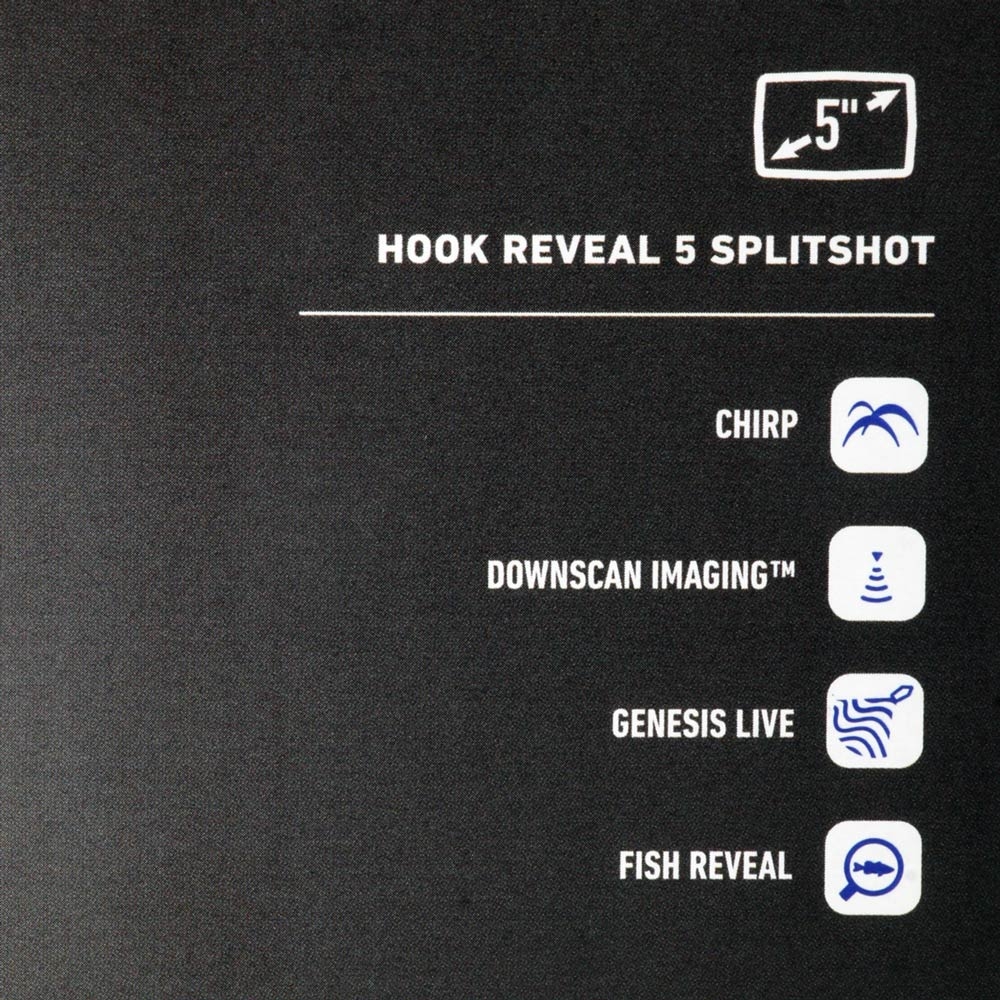 Lowrance HOOK Reveal 5 GPS/Fishfinder NZ/AU with SplitShot Transducer - Returned Item - new headunit