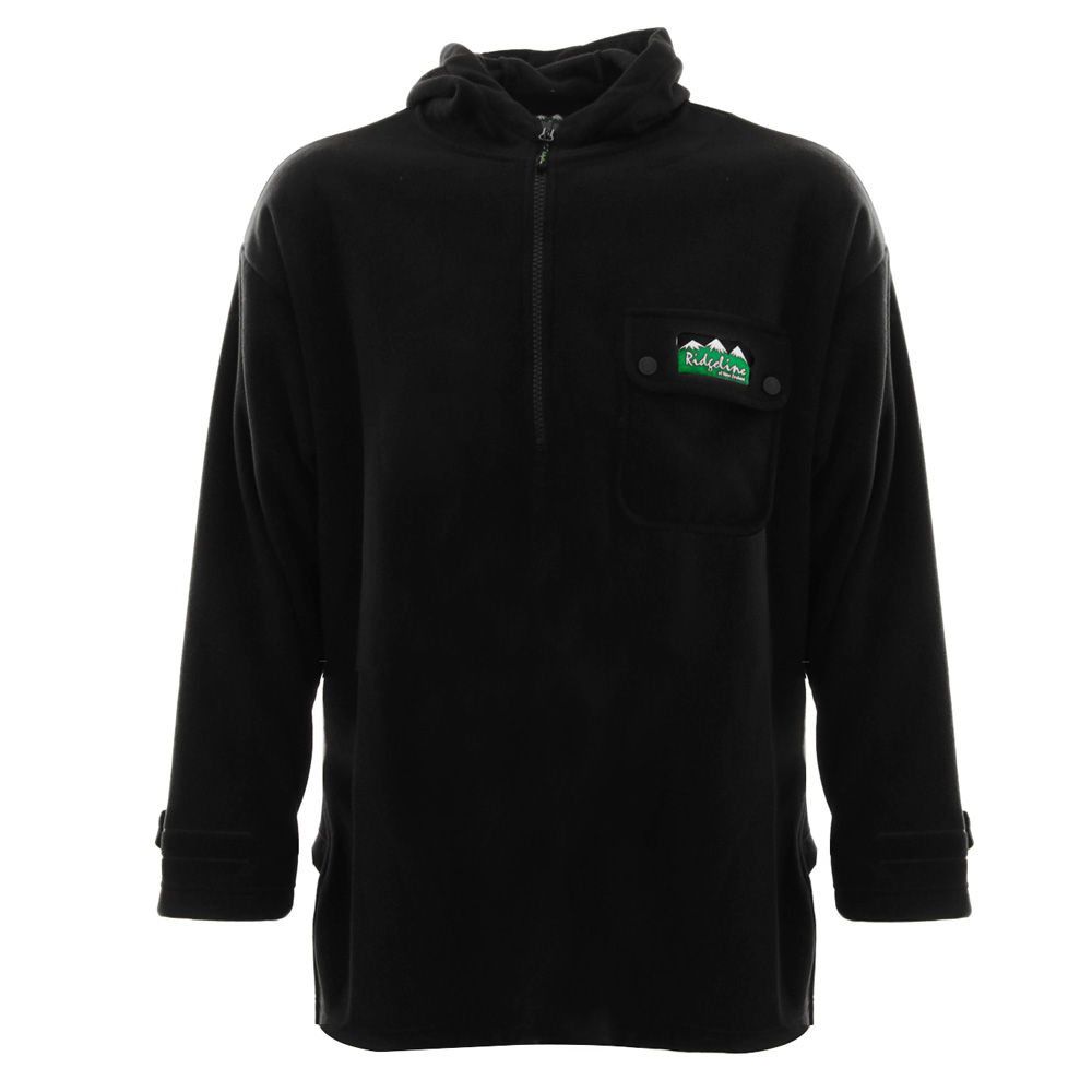 Ridgeline Mens Hooded Anorak Black L
