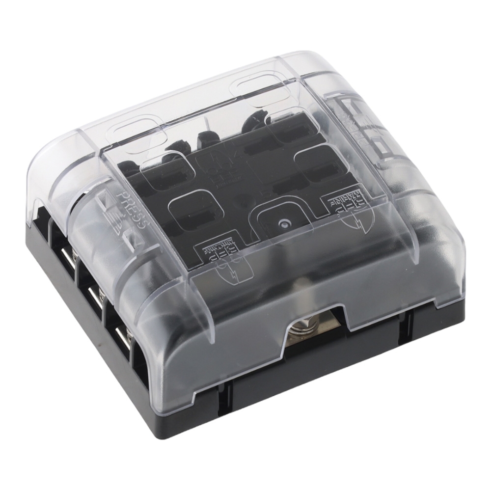 BEP ATC Six Way Fuse Holder Screw Terminals with Cover