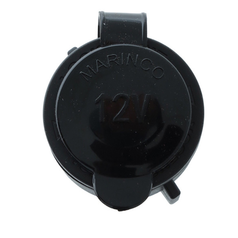 Marinco SeaLink Deluxe Receptacle with Gasket Black 12V