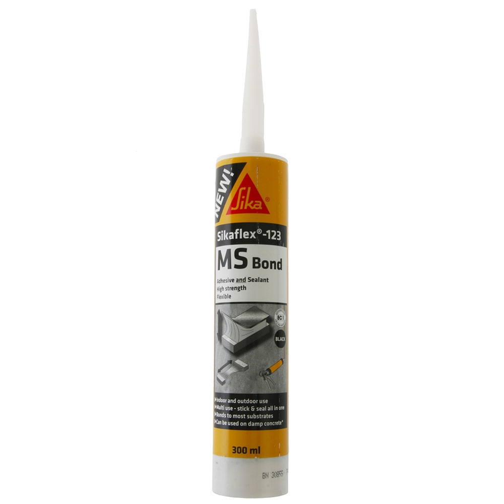 Sikaflex-123 MS Bond Adhesive and Sealant 300ml Black