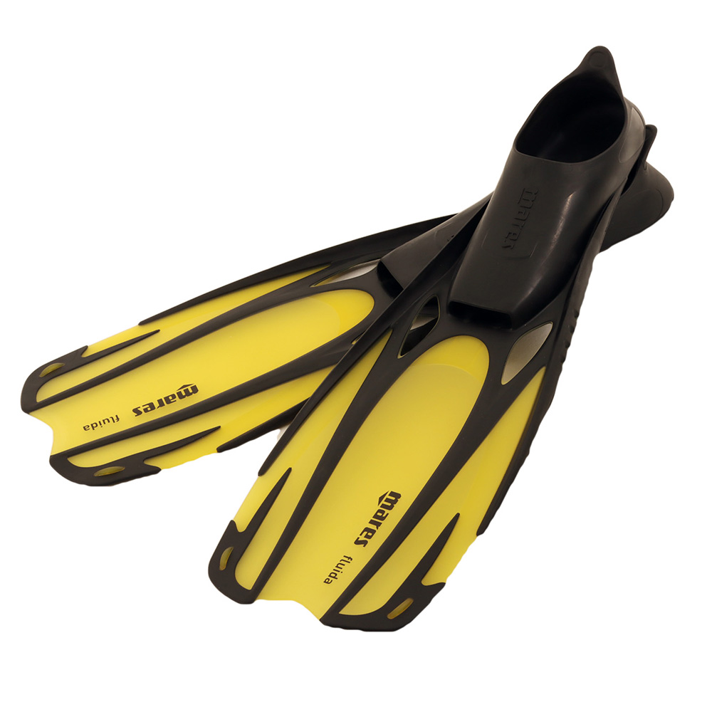 Mares Fluida Adult Dive Fins Yellow US2/3