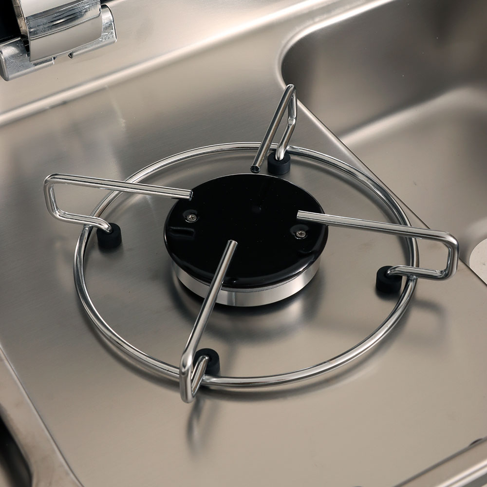 CAN Rectangular Gas Hob and Right-Hand Sink Combo