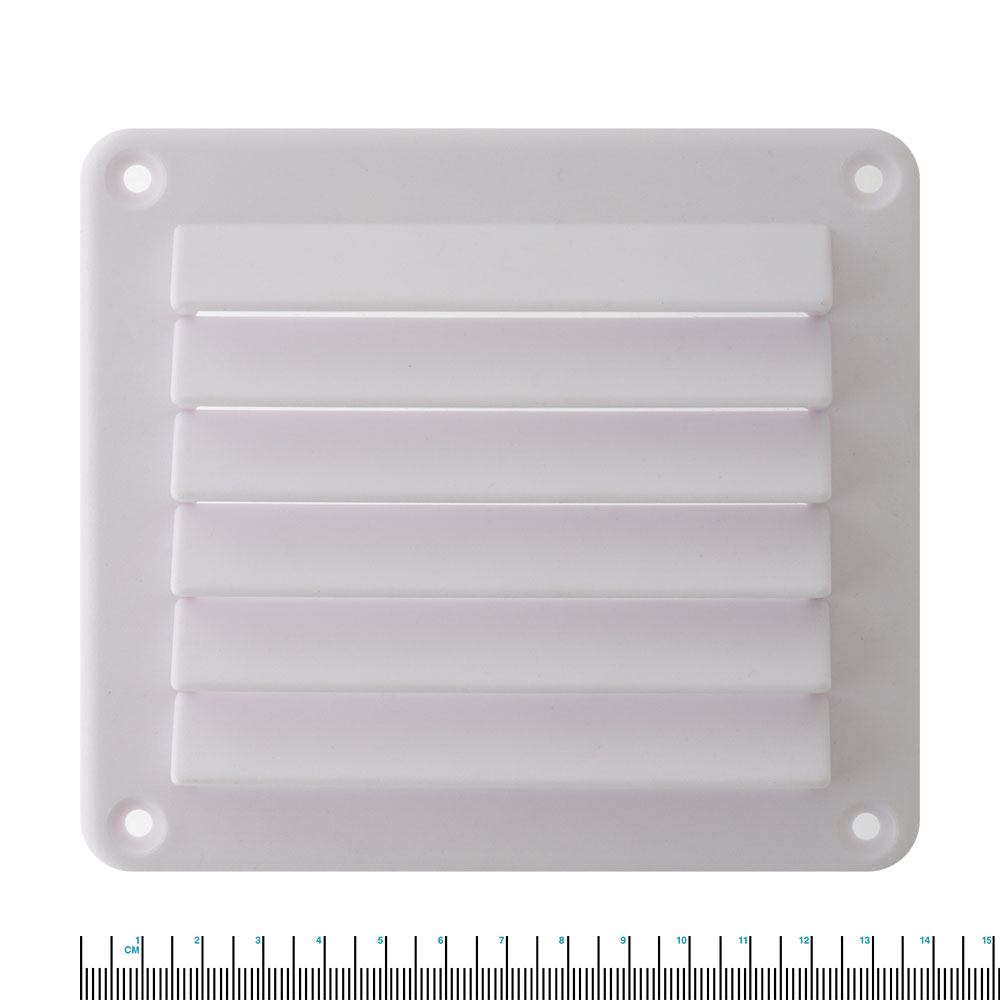 Louvre Vent White 140x125mm