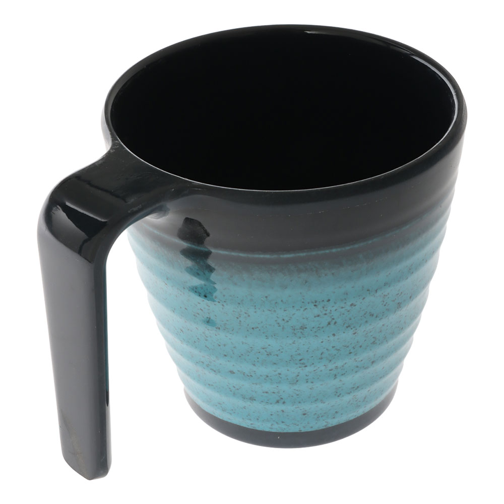 Granite Shatter-Resistant Melamine Stacking Cup Set Qty 4 Aqua