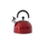 Stainless Steel Whistling Kettle with Foldable Handle 2.5L Red