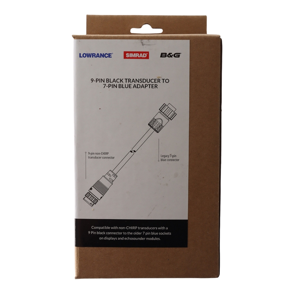Lowrance 9-Pin Black Transducer to 7-Pin Blue Cable Adapter