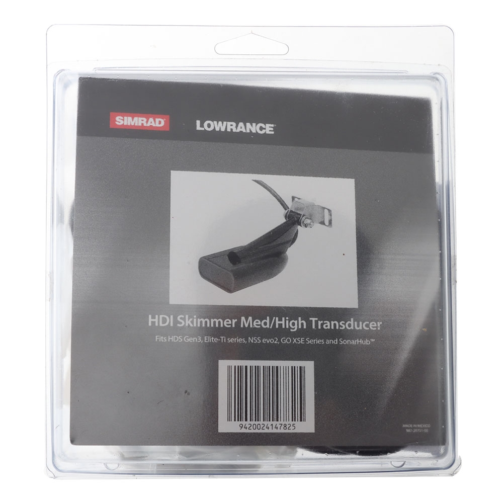 Lowrance HDI Black xSonic Transducer Med/High/455/800kHz 9-Pin