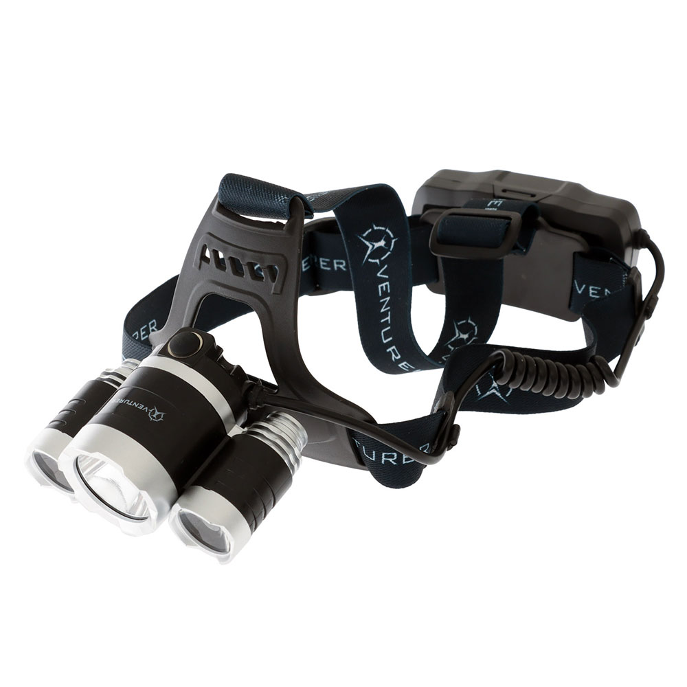 Venturer Rechargeable High Power Triple LED Headlamp 1000LM