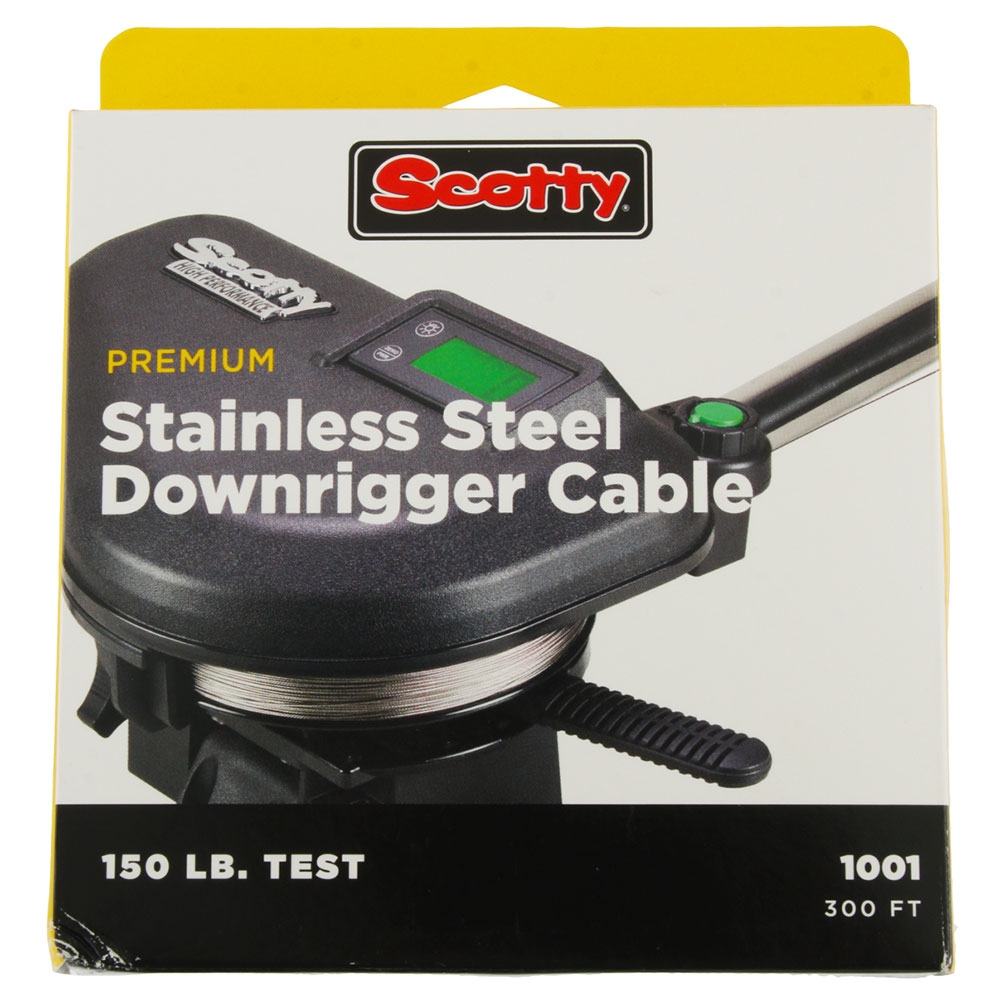 Scotty 1001 Premium Stainless Steel Downrigger Cable 150lb 300ft