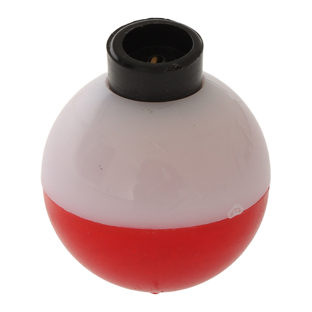 Plastilite Round Bobber Float Red/White 1in Qty 3