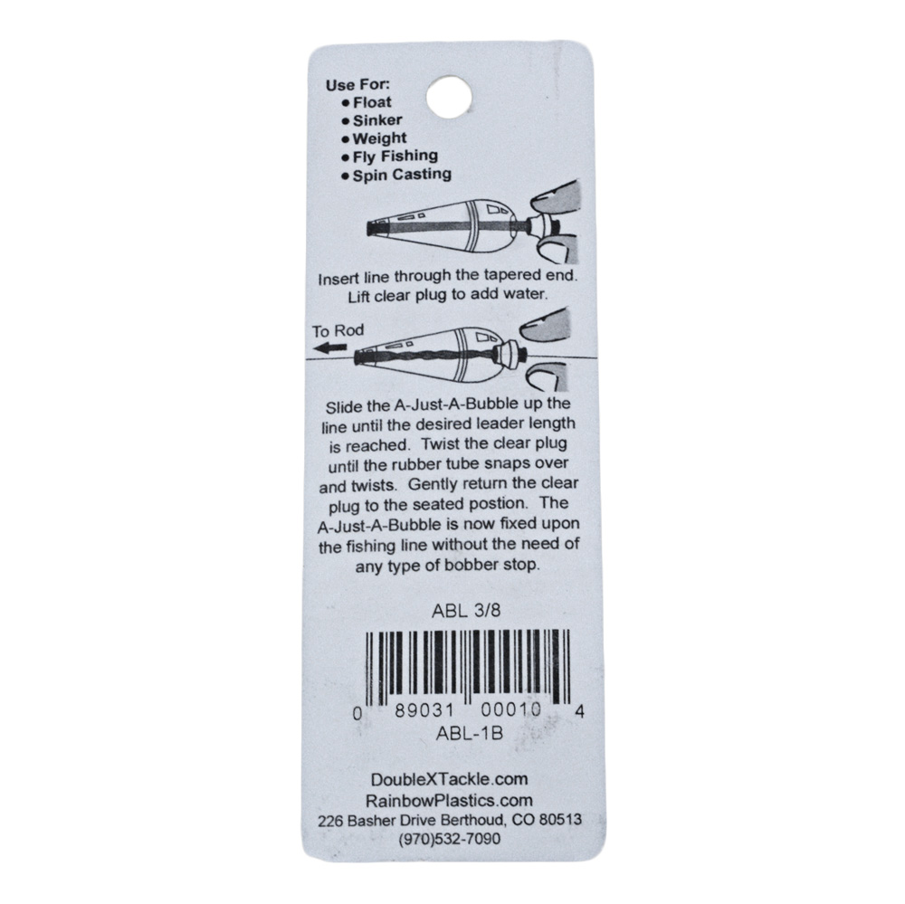 Rainbow Plastics A-Just-A Bubble Float 3/8oz