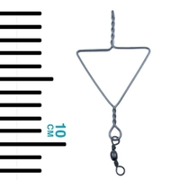 Stainless Steel Easy Triangle Setline Clip with Swivel Thumbnail Stainless Steel Easy Triangle Setline Clip with Swivel