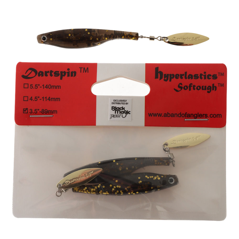 Black Magic Dartspin Soft Lure 3.5in Wild Shiner