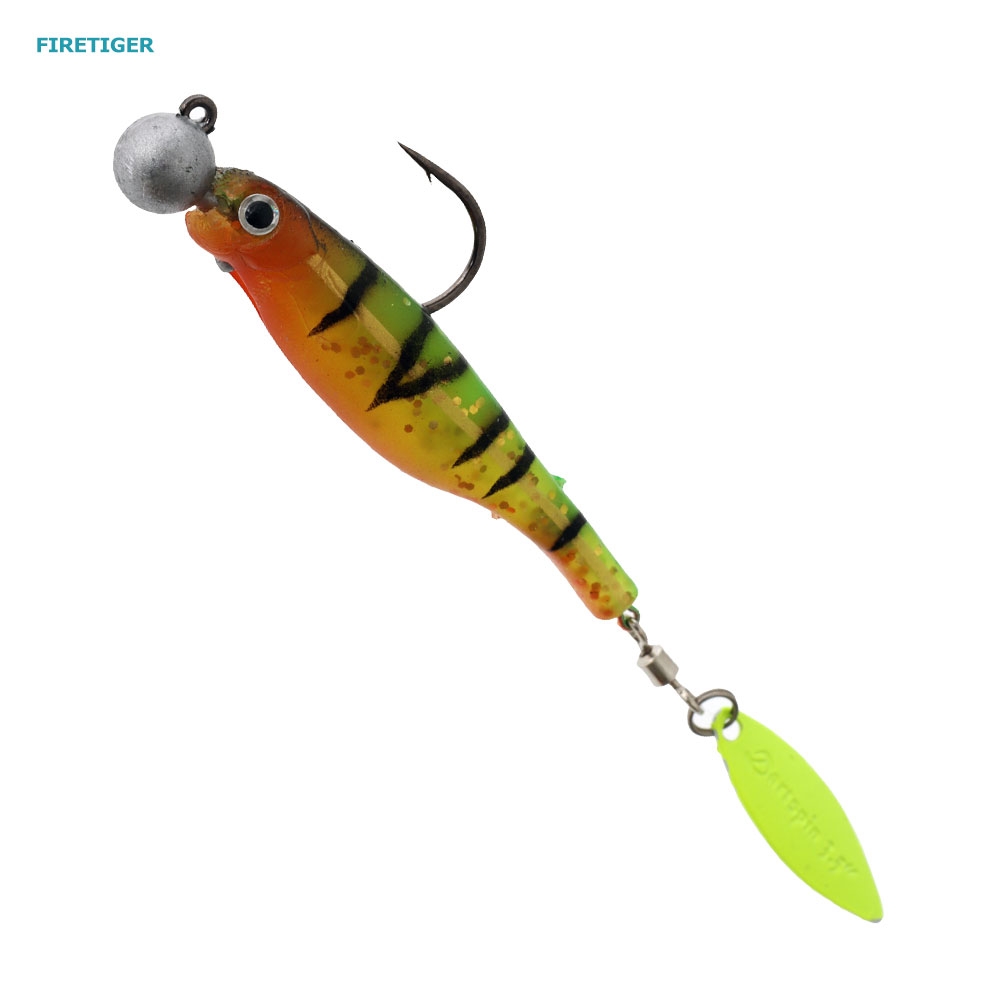 Black Magic Dartspin Pro Lure 89mm Firetiger