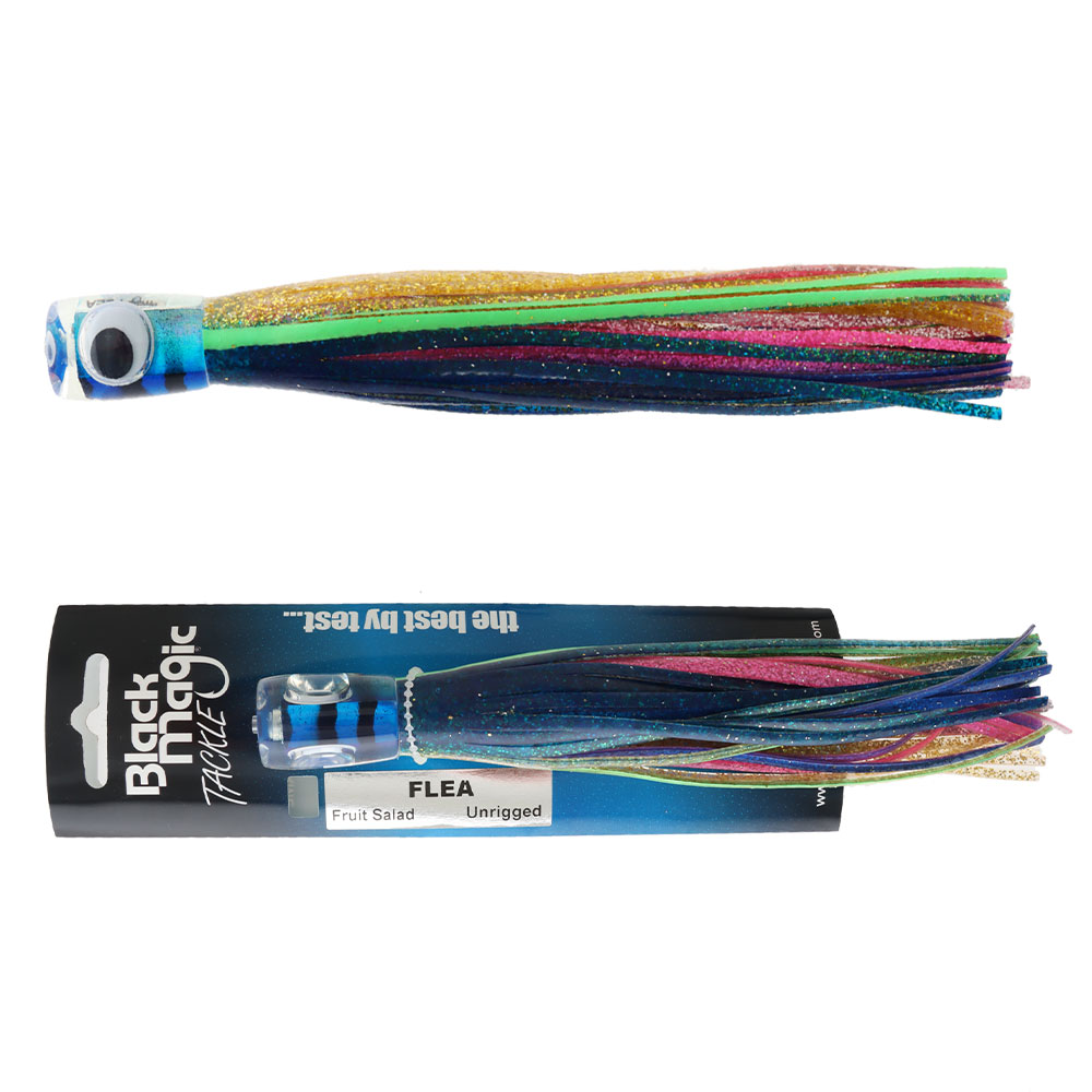 Black Magic Flea Game Lure 200mm Fruit Salad Unrigged 