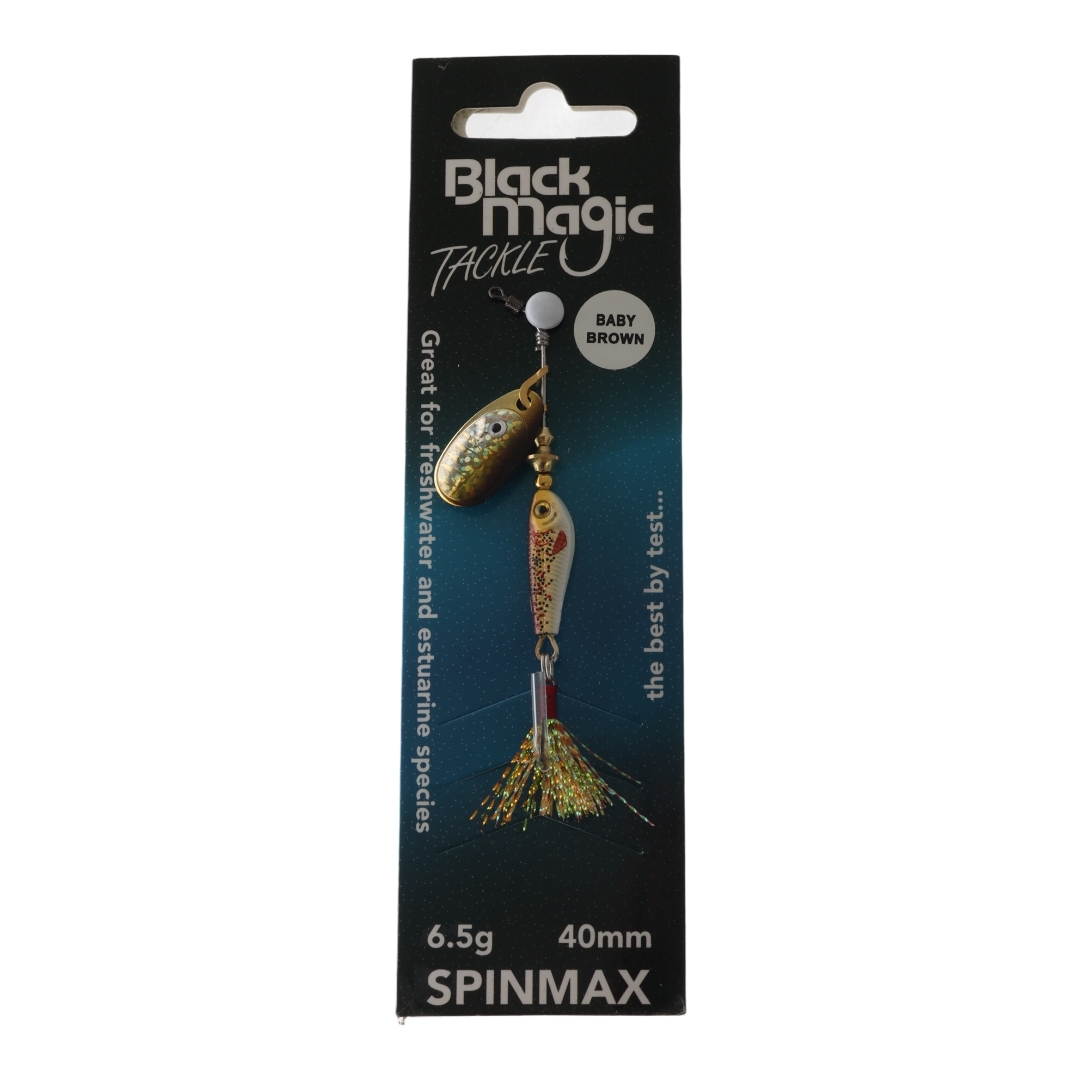 Black Magic Spinmax Spinner Lure 6.5g 48mm Baby Brown