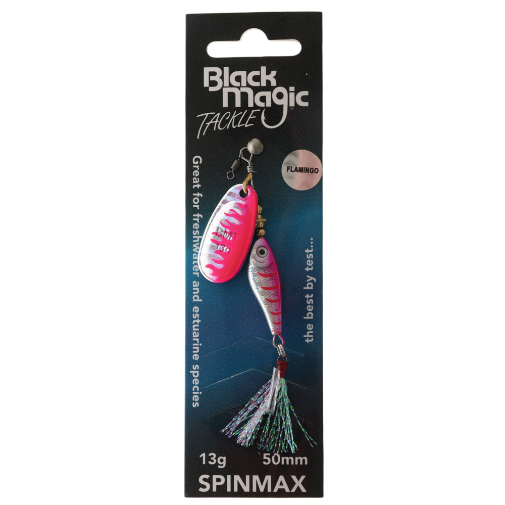 Black Magic Spinmax Spinner Lure 13g 50mm Flamingo