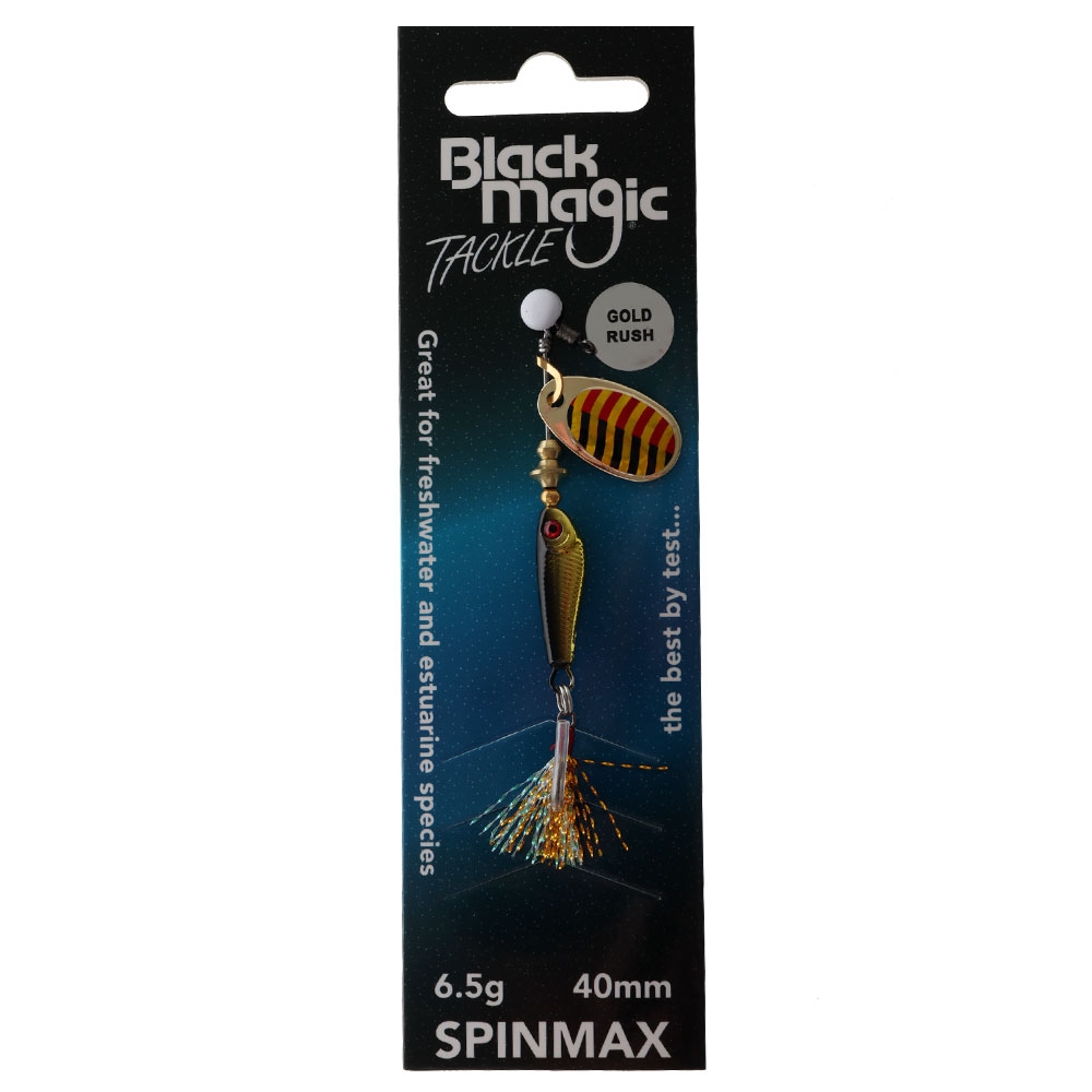 Black Magic Spinmax Spinner Lure 6.5g 48mm Gold Rush
