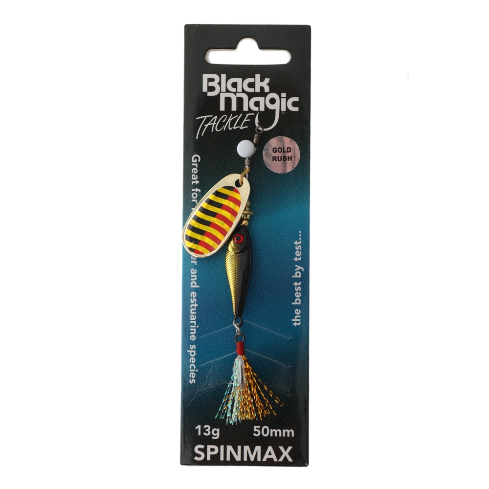 Black Magic Spinmax Spinner Lure 13g 50mm Gold Rush