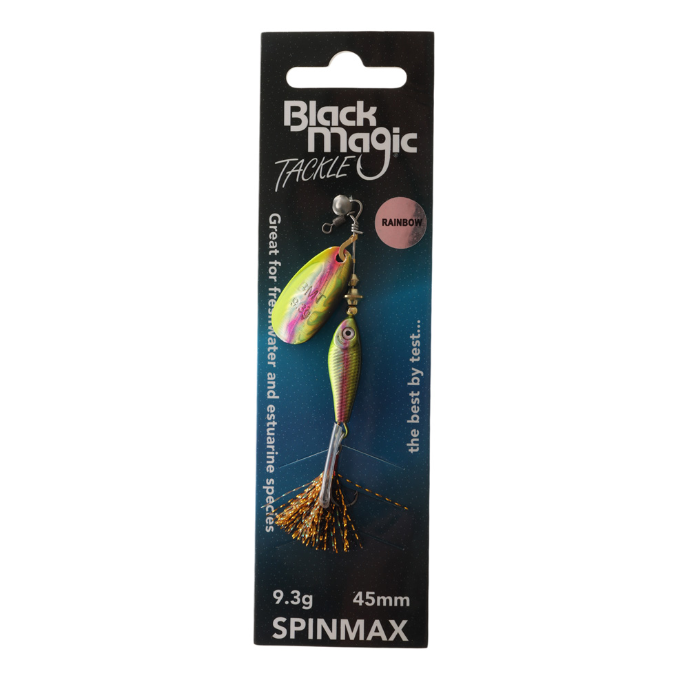 Black Magic Spinmax Spinner Lure 9.3g 52mm Rainbow