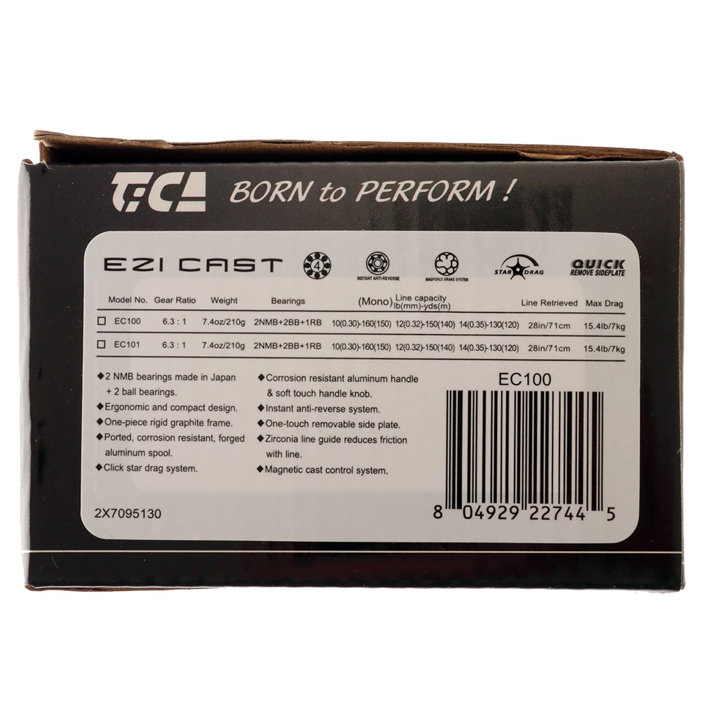 TiCA Ezi-Cast EC100 Baitcaster Reel