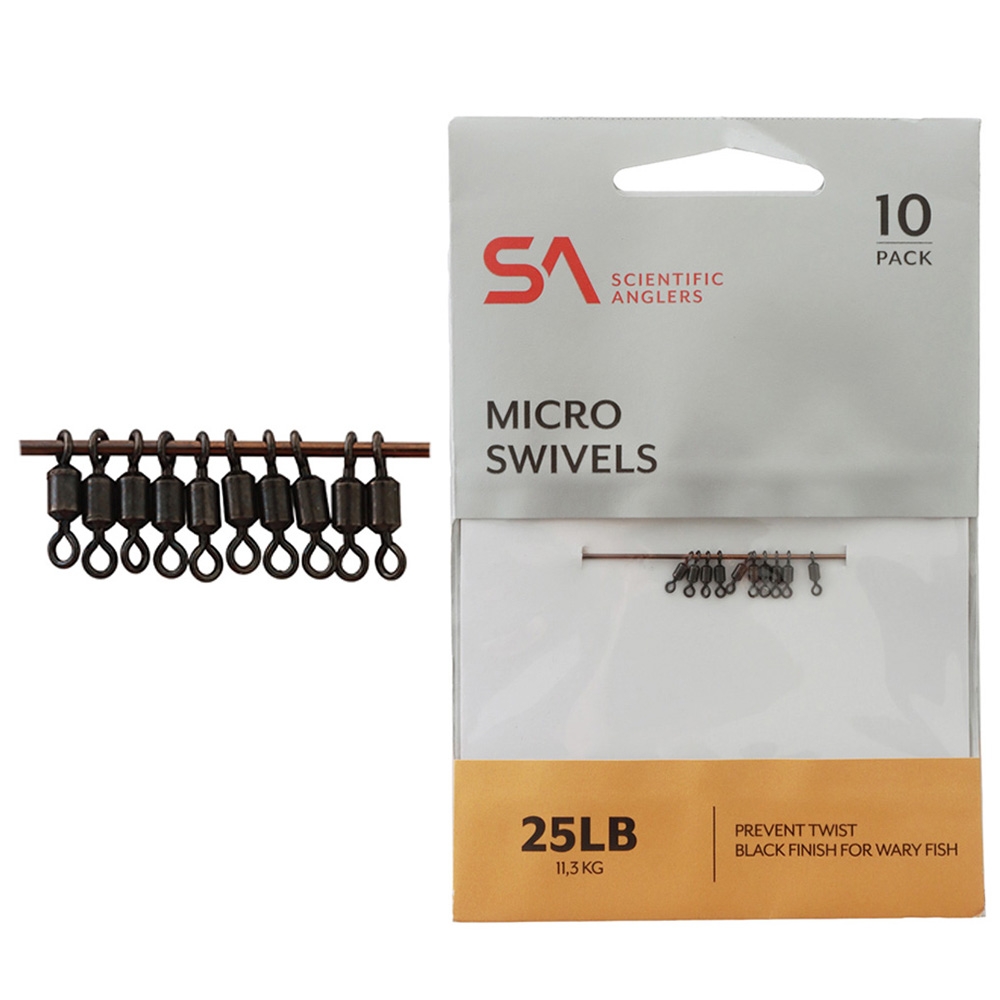 Scientific Anglers Micro Swivels 25lb Qty 10