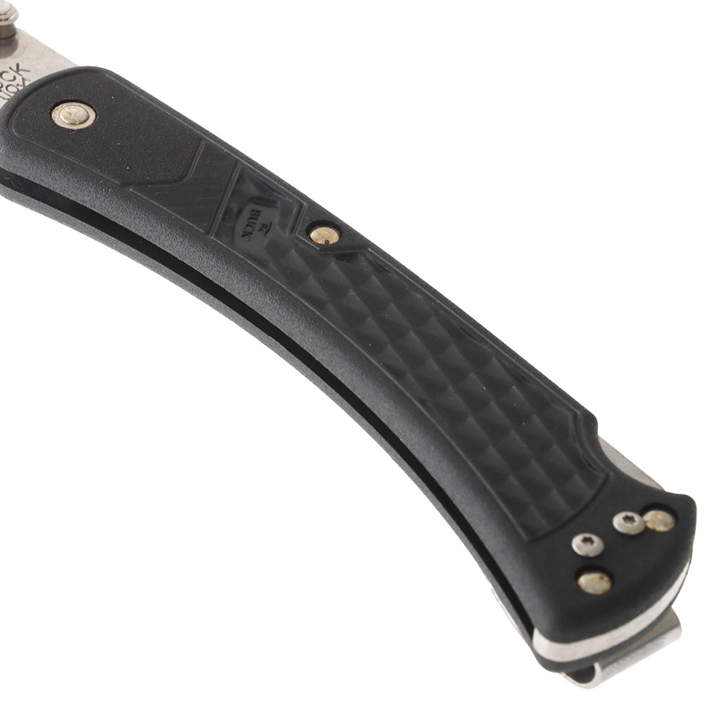 Buck 110 Slim Folding Pocket Knife with Pocket Clip Black 9.5cm