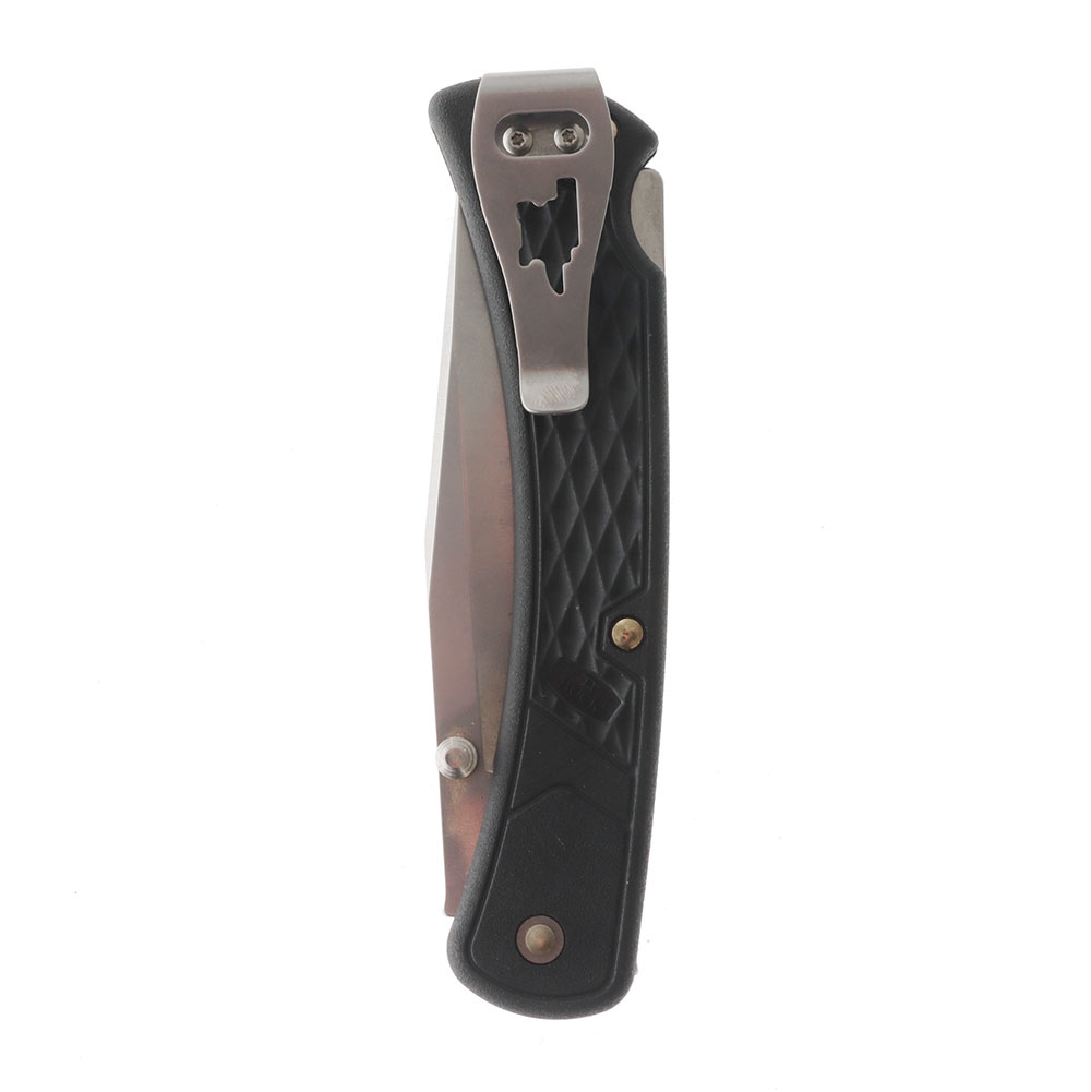 Buck 110 Slim Folding Pocket Knife with Pocket Clip Black 9.5cm