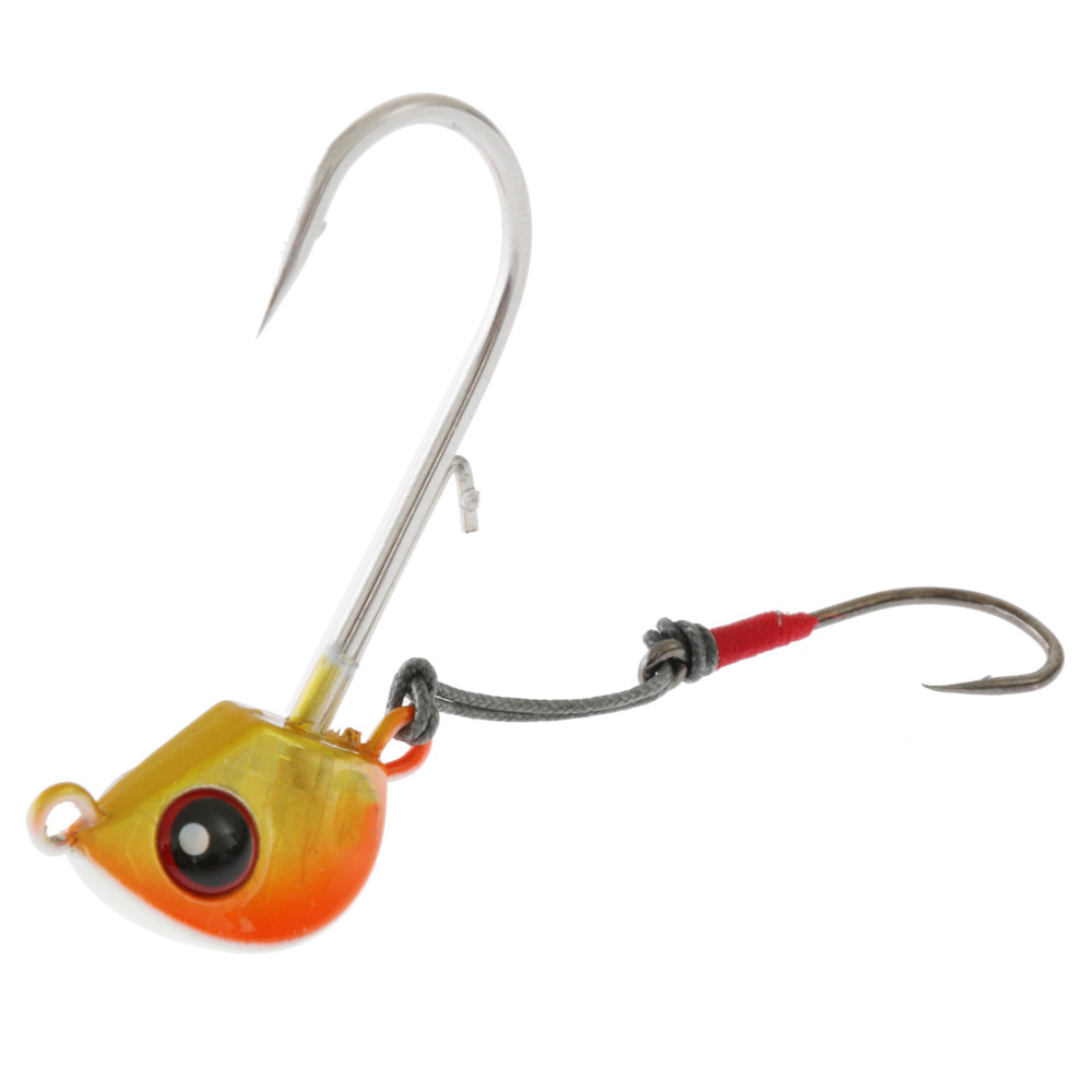 Catch Stingaz Tenya Gripper Jig Head 28g Orange Assassin
