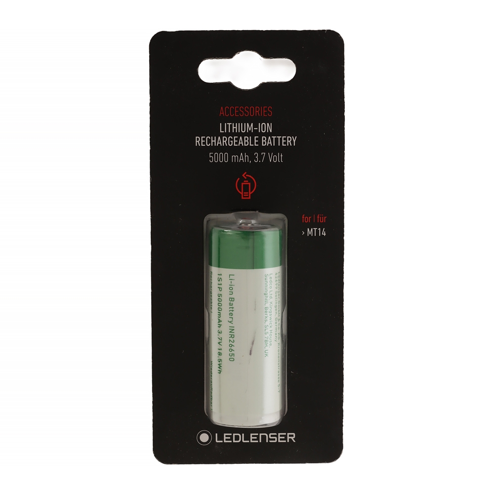 Ledlenser Rechargeable Li-26650 Battery for MT14 5000mAh
