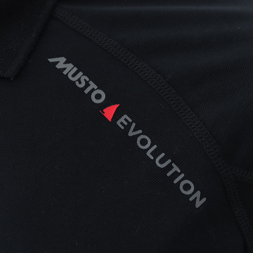 Musto Evolution Sunblock Mens Polo T-Shirt Black Size S