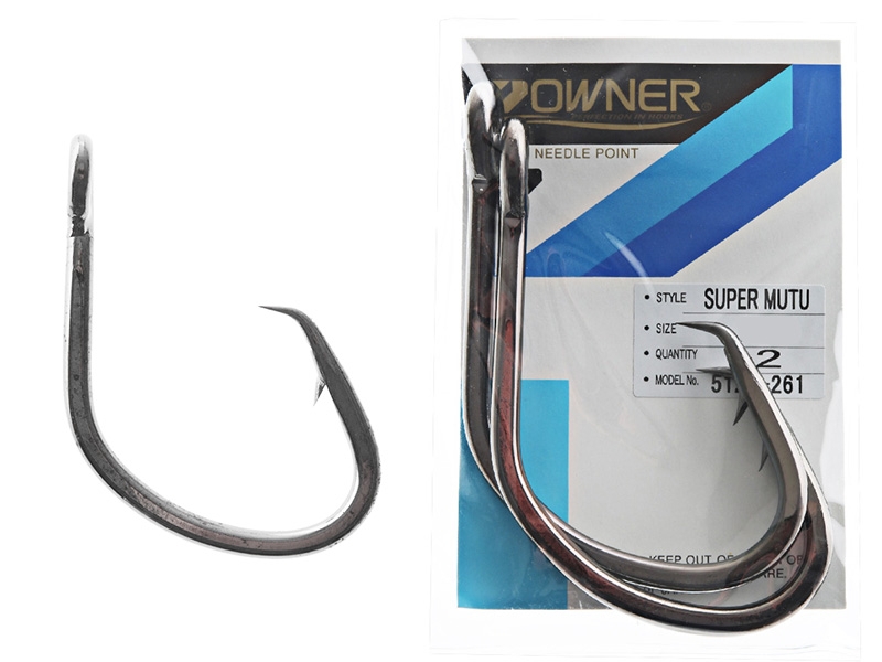 Owner Super Mutu Circle Hooks 14/0 Qty 2