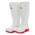 Bata Safemate Non-Slip Steel Toe Gumboots White/Red UK8/US8