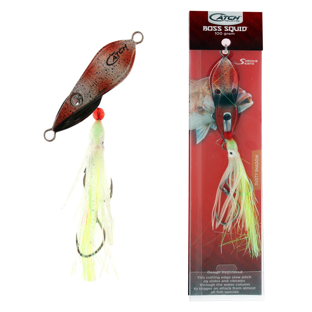 Catch Boss Squid Inchiku Jig 100g Dusty Shadow