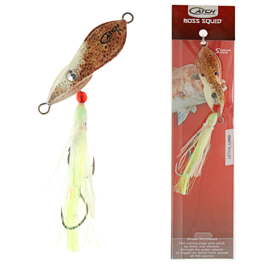 Catch Boss Squid Inchiku Jig 80g Lethal Lumo